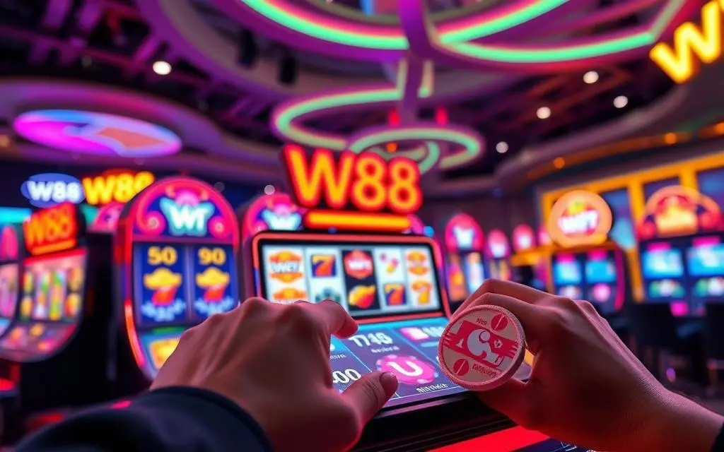 Slot gameplay interactive W88