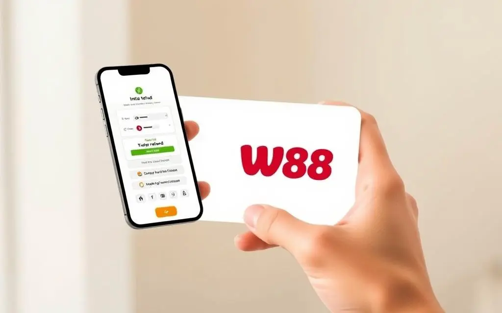 hướng dẫn nhận hoàn trả W88